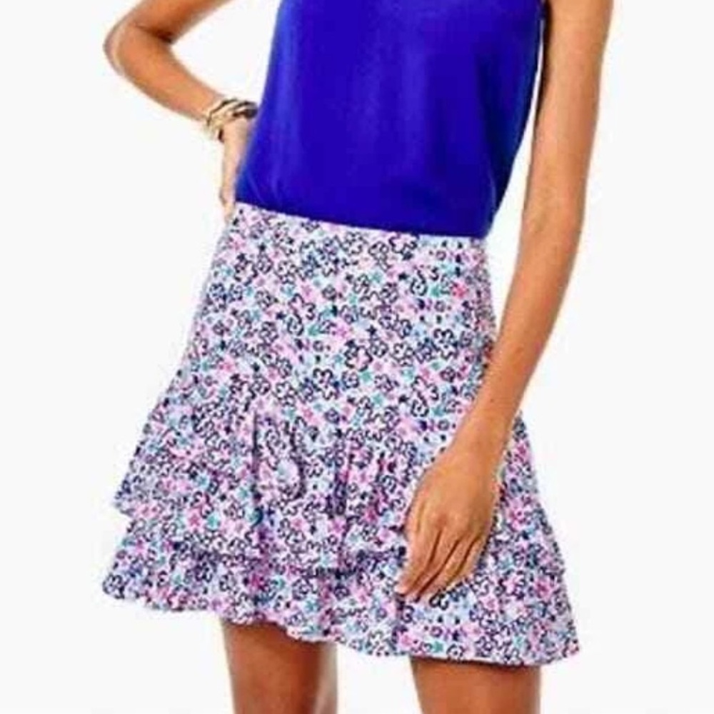 NWT Lilly Pulitzer Tilly Skirt Mini Women’s 2 Fun Sun Repeat Daisy
